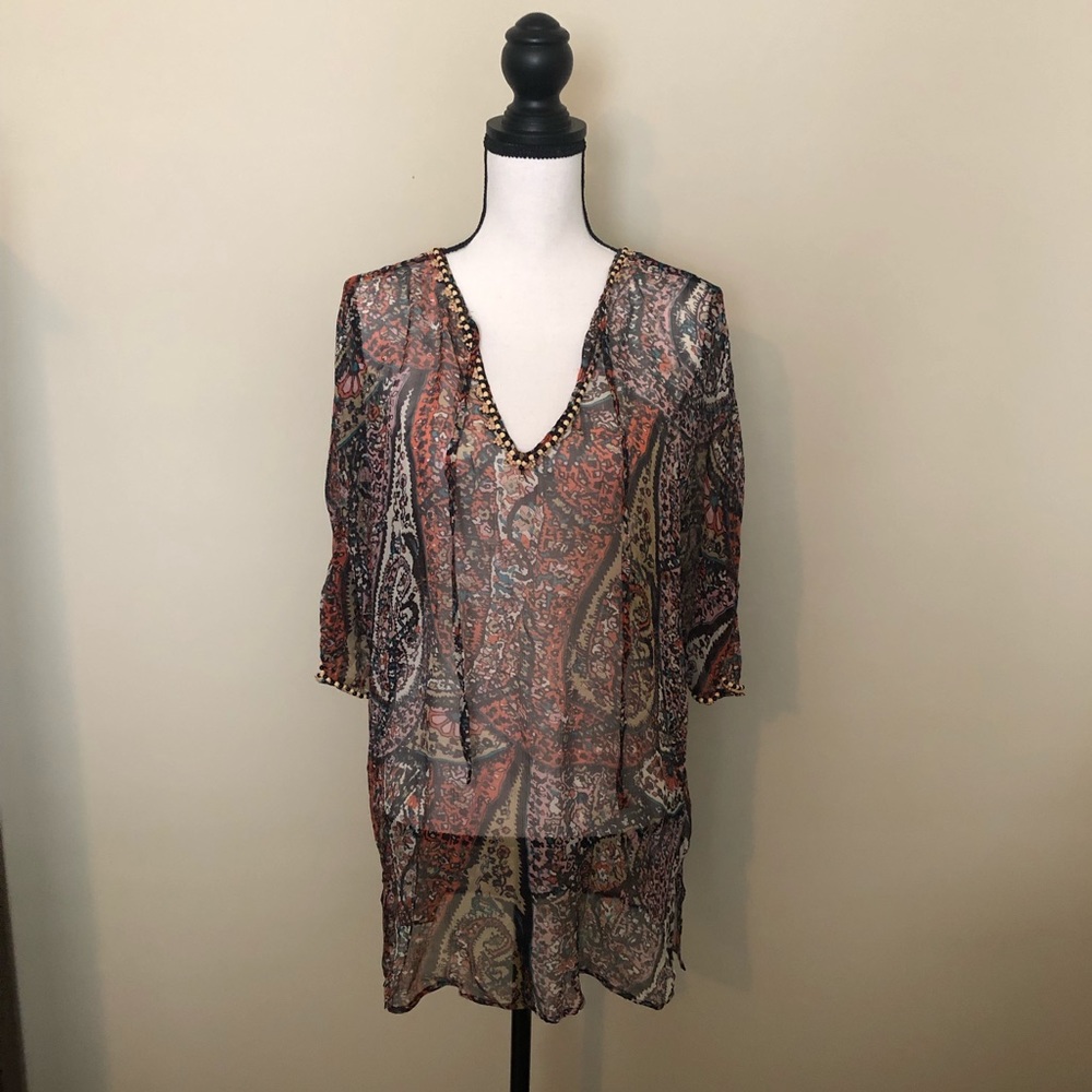 Joie a la Plage Boho Beaded Cover-UP